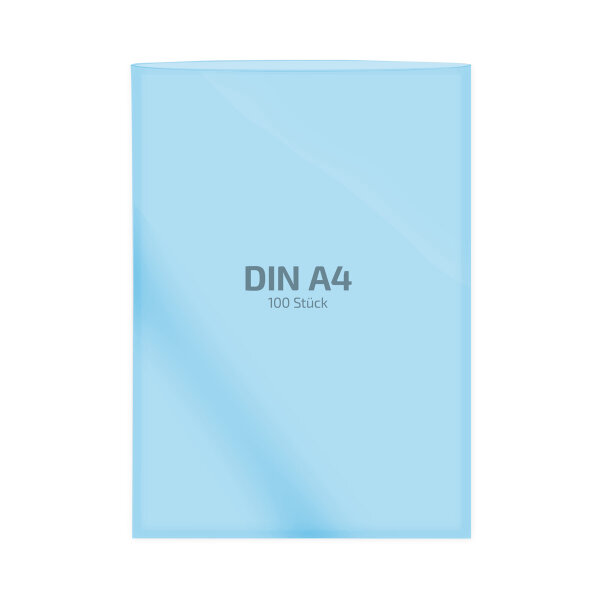 100 Stk. | Hülle A4 | blau | PE glatt 0,160 mm | REIF Hamburg