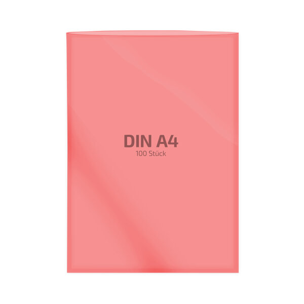 100 Stk. | Hülle A4 | rot | PE glatt 0,160 mm | REIF Hamburg