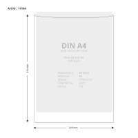 100 Stk. | Hülle A4 | rot | PE glatt 0,160 mm | REIF...